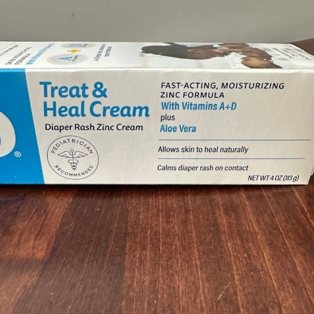A+D Treat Diaper Rash Cream‎ With Dimethicone + Zinc Oxide 4oz exp 07/28